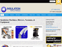 Tablet Screenshot of insulationmachines.net
